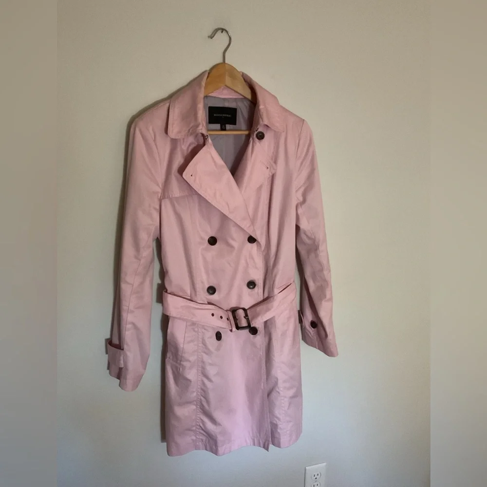 Banana Republic Light Pink Trench Coat - Picture 2 of 10